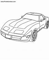 Car Coloring Sports Color Front Side sketch template