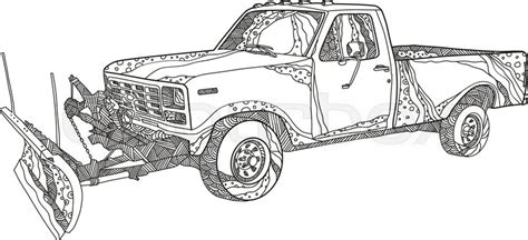 plow truck drawing  paintingvalleycom explore collection  plow