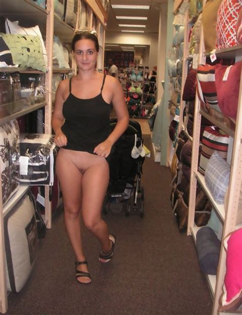 Naughty Ladies Flashing Pussies In Store Pic Of 13