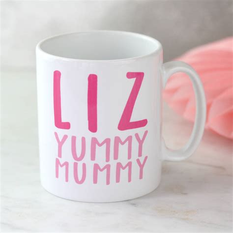 personalised yummy mummy mug by so close