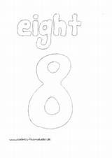Eight Zahlen Englische Ausmalbilder Malvorlagen Zahl sketch template