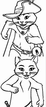 Puss Boots Coloring Pages Kitty Book Dreamworks Softpaws Choose Board Shrek Characters sketch template