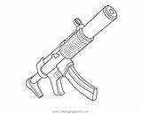 Smg Suppressed Coloringpages101 sketch template