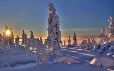 finnland foto bild lapland jan  sonne winter bilder auf