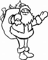 Santa Sack Coloring Toy Christmas Pages Sweeps4bloggers sketch template