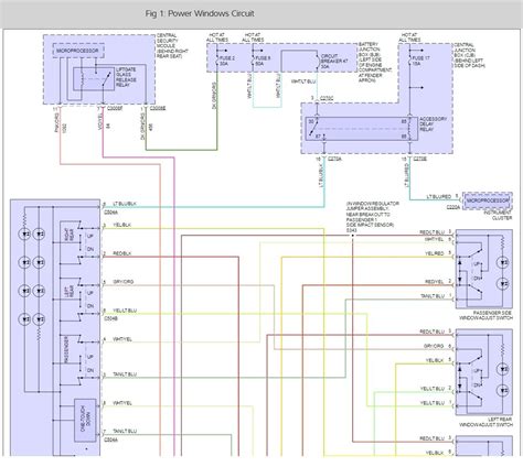 ford explorer power window wiring diagram