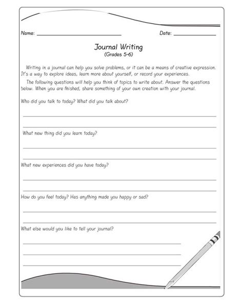 preschool journals activity teachersmagcom  journal pages journal