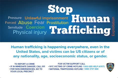 human trafficking awareness month nypd news