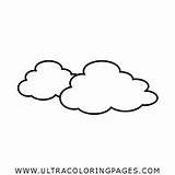 Nublado Desenho Colorear Nuvem Cloudy Ultracoloringpages sketch template