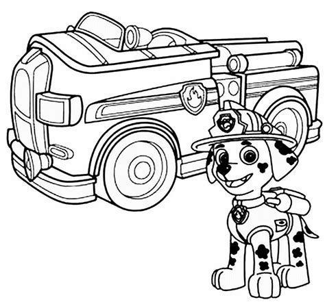 paw patrol coloring page coloring home