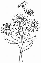 Coloring Pages Flower Daisy Pretty Rocks sketch template