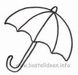 Regenschirm Umbrella Bastelvorlage Bastelideen Kostenlose Basteln Umbrellas Rainy sketch template