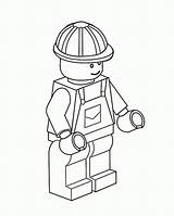 Lego Construction Coloring Worker Pages Coloringsky Printable Kids Sky sketch template