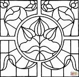 Stained Glass Coloring Pages Look Getcolorings Window sketch template