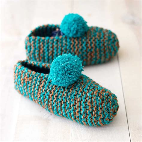 easy slippers knitting pattern knitting patterns  blanket