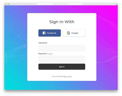 bootstrap login form examples  trendy design