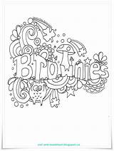 Brownies Doodle Girl Brownie Activities Scout Owl Guides Guide Scouts Toadstool Promise Sparks Printables Colouring Badges Meeting Sheet Songs Ca sketch template