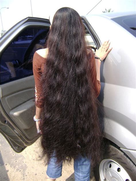 Indian Long Hair Girls Silky Black And Brown Long Hair