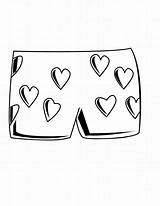Panties sketch template
