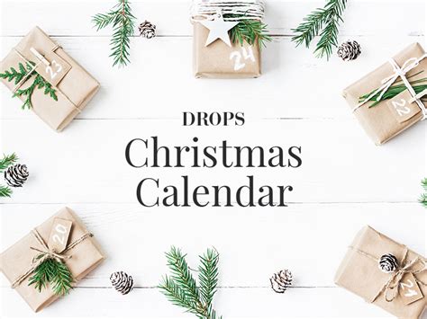 drops christmas calendar   christmas patterns  day