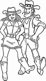 Cowgirl Coloring Pages Getdrawings sketch template
