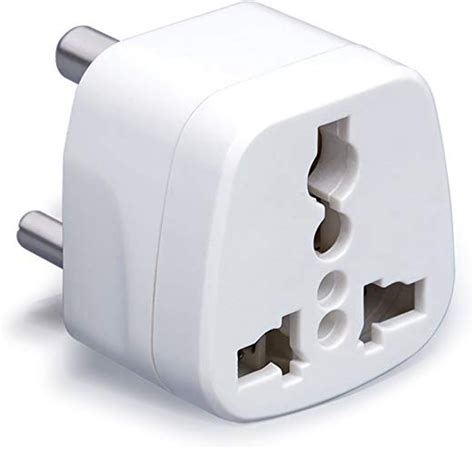universal indian style  pin travel power adapter plug calsob