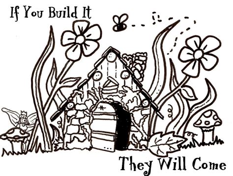 fairy houses coloring pages google search paper crafts pinterest
