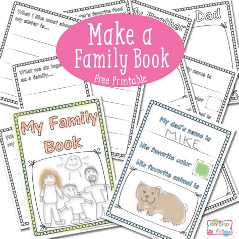 family book printables