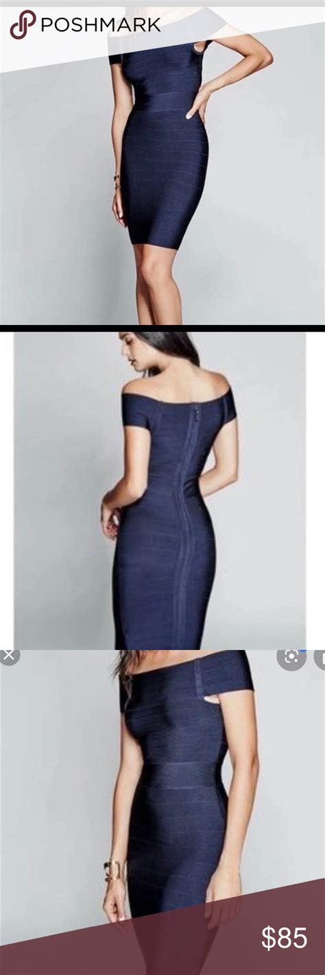 nwt claudie bandage dress navy blue the perfect dress for