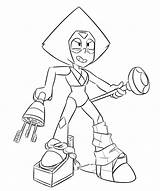 Steven Universe Coloring Pages Peridot Template Sketch sketch template