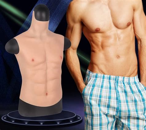 High Neck Fake Muscle Male Silicone Chest Plate Wowsilicone Shop