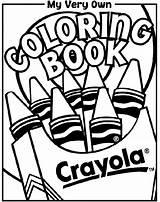 Coloring Book Cover Crayola Clipart Pages Print Color Clip Colouring Books Kids Printable Sheets Fun Sheet First Crayons Very Own sketch template