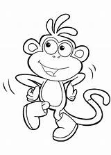 Spider Monkey Coloring Getdrawings Pages sketch template