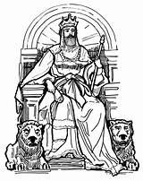 Coloring King David Becomes sketch template