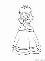 Mario Daisy Coloring Princess Pages Print Printable sketch template