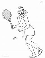 Ausmalbilder Ausmalbild Pintarcolorear Atletismo Tenis Recognition Fun Pintar Coloringhome sketch template