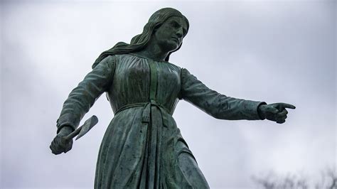 town s statue of colonial woman who killed natives sparks debate npr