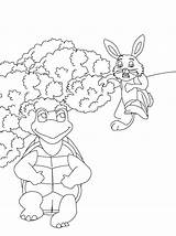Hare Coloring Pages Tortoise Fables Color Aesop Kids Print Animal Index Sheets Popular sketch template