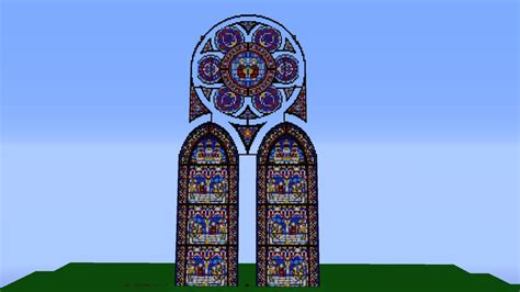 Fantasy Stained Glass Cathedral Wip Minecraft Project