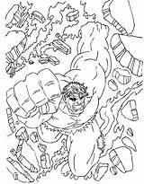 Hulk Coloring Pages Cartoon Incredible Getcolorings Getdrawings sketch template
