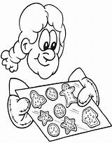 Coloring Pages Cookies Christmas Cookie Holidays Treats Holiday Print Popular Coloringhome Books sketch template