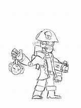 Brawl Stars Coloring Darryl Pages Drawing Brawler Amino Sketch Hat Idea Body Just sketch template