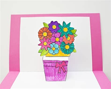 pop  flower cards   printables quilt square