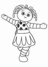 Night Garden Coloring Pages Print Pages11 Kids Daisy Upsy Colour sketch template