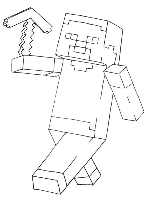 minecraft steve coloring pages printable crayonsnpencilsinfo