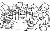 Coloring Pages Candyland Candy Castle Kids Printable sketch template