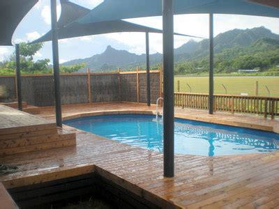 rarotonga pool house stannard architects limited