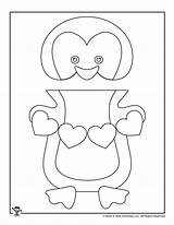 Puppets Penguin Woojr sketch template