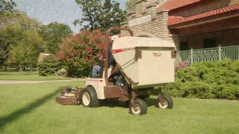 grass  leaf collector powervac collection grasshopper  turn mowers youtube