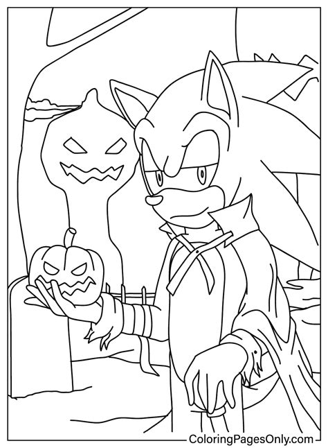 halloween sonic color sonic halloween coloring pages coloring pages
